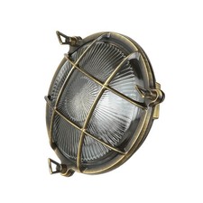 Lampada da esterno parete ottone marittimo Ø 21 cm E27 IP64 lampada nave giardino casa