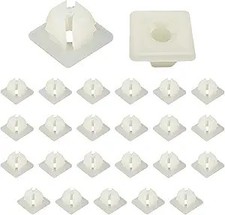 Universal License Plate Nylon Screw Inserts and Nut Bracket Clip Color: 25 PCS