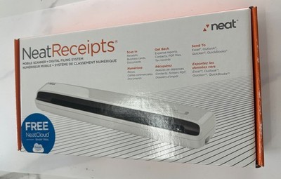 Brand new -Neat Receipts Mobile Scanner & Digital Filing System PC Mac NM-1000