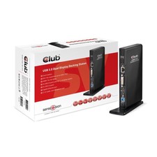 Club 3D Club3D Dual Display Dock. USB3 -> 4xUSB2/2xUSB