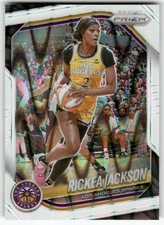 2025 Panini Prizm WNBA #118 Rickea Jackson White Seismic Prizms