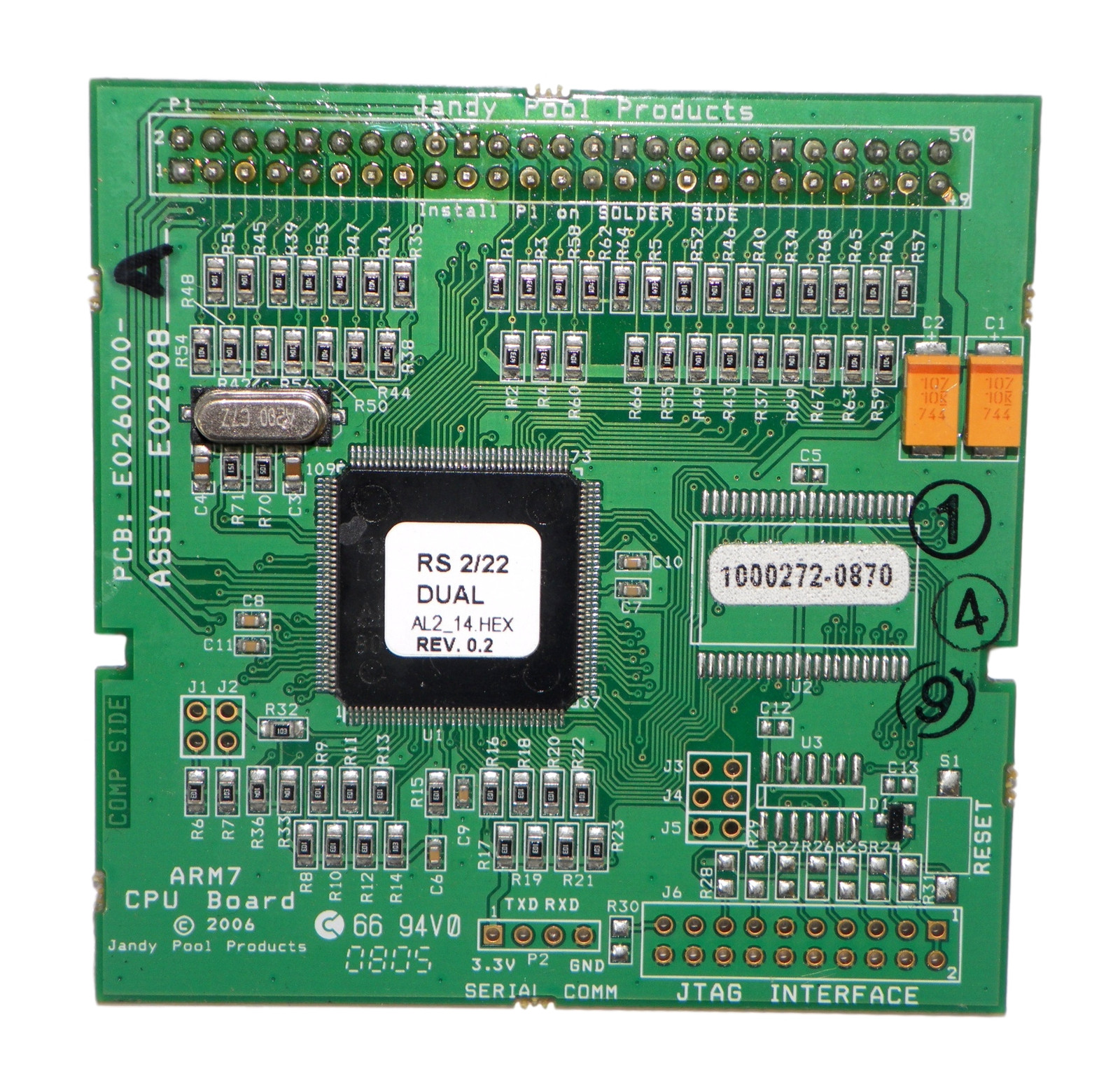 Jandy R0466820 CPU Replacement AquaLink RS2/22 Dual Equipment AL2_14.HEX Rev.0.2