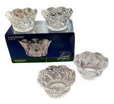 J G DURAND CRYSTAL D’ARQUES SET OF 4 5 INCH DIA. BOWLS BOXED SH46