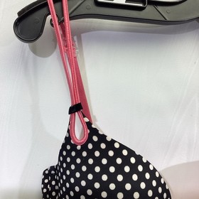 Victoria's Secret "Sexy Little Things" Padded Bra 34C Black Polka Dot Pin-Up