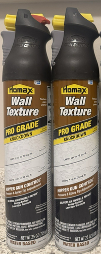 2 25-ounce Cans Homax Pro Grade Water Based Knockdown Wall Texture ...