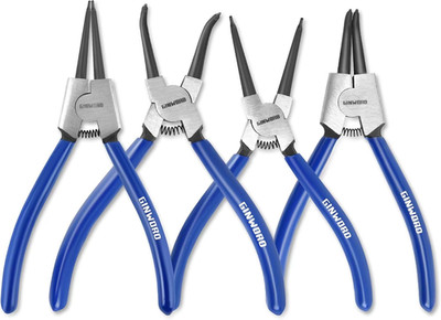 7-inch 4 Pcs Snap Ring Pliers Set, Circlip Pliers Kit, Straight/Bent Jaw, Int...