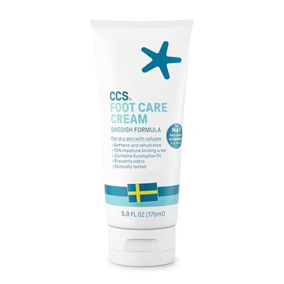 CCS Foot Care Cream - Dry Callused Feet, Vegan, 5.9oz