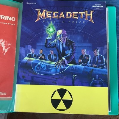 MEGADETH - Rust in Peace, Guitar Tab, Songbook - Warner Bros 1994