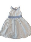 Janie And Jack Blue And White Seersucker Girls Dress Size 5 — photo 1