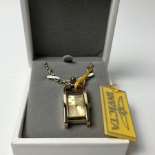 NEW Invicta Mini Angel Women's Necklace Watch 17.5 mm, Gold 49935 0421