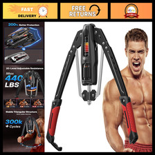 Adjustable Hydraulic Arm Trainer 22-440lb, Home Chest Expander, Shoulder Strengt