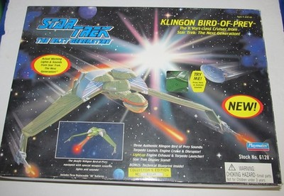 Rare 1995 Star Trek Klingon Bird-of-Prey Ship Playmates 6128 #012545 NEW