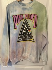 Pink Floyd Tie Dye Sweatshirt Medium Band Merch Tie Dye Pullover Groovy Music