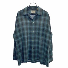 ARROW 1950's-1960's Check Shirt Mix M 15-15 1 2 Used MESC-0