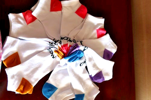 Mossimo Girls Low Cut Socks WILL FIT SHOES size 12-4 Pairs of 10 socks size 6-8