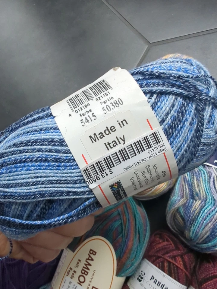 Juego de 2 y 4 otros hilos de calcetín de algodón ópalo mezclas de bambú y algodón  Foto 3 de 4