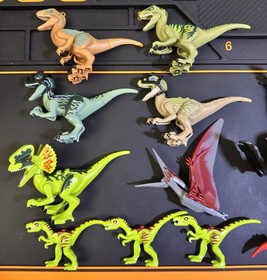 LEGO Jurassic World Raptor Pteranodon Dilophosaurus Gallimimus 75920 75917 LOT