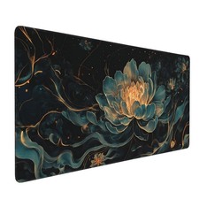 Floral Aesthetic Lotus Non-Slip Rubber Mouse Pad Desk Mat Gaming Keyboard Mat