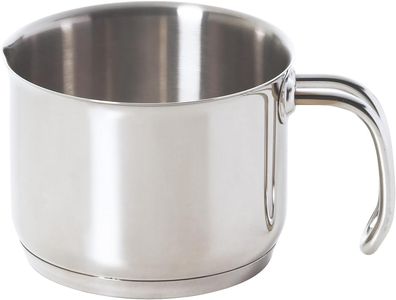 Bollilatte Elegance in Acciaio Inox 900ml con Becco Versatore Argento - 4