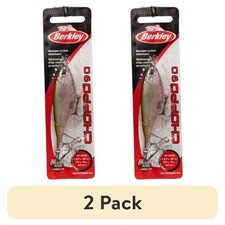 (2 pack) Berkley Choppo Topwater Fishing Lure, Perfect Ghost, Size 90