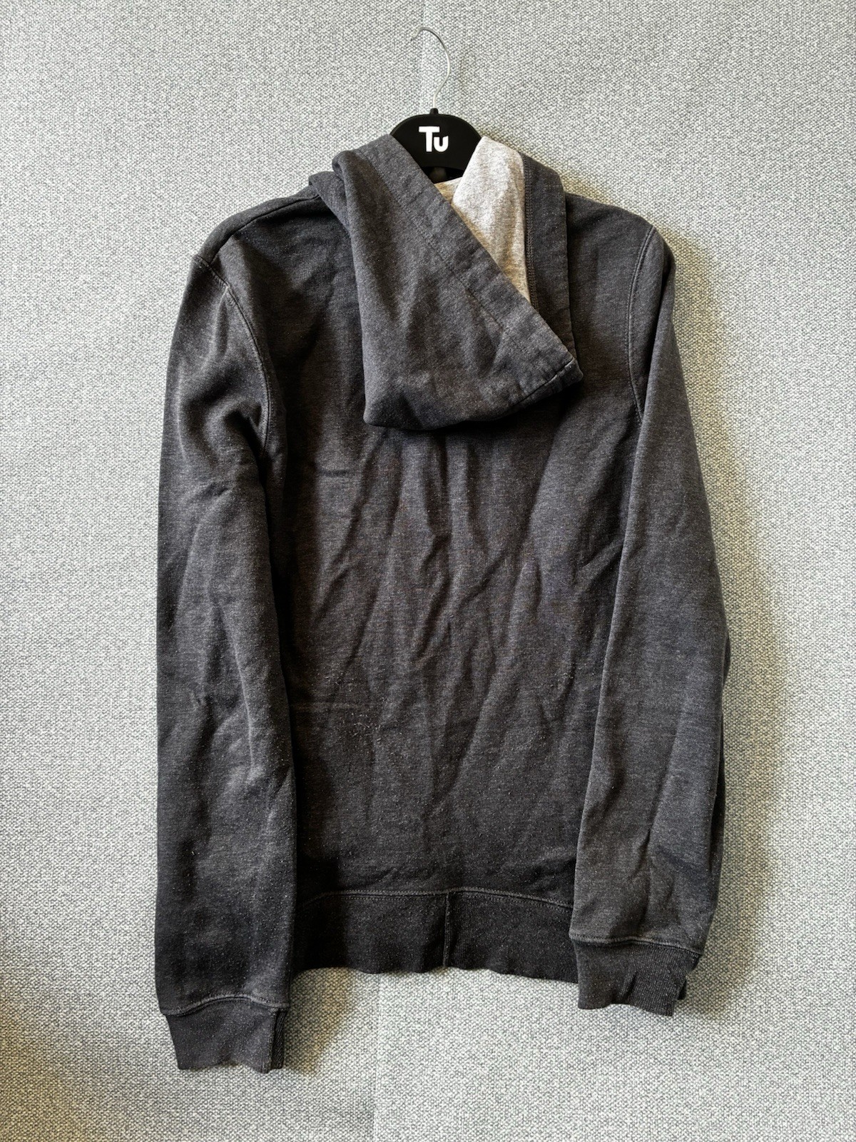 Champion ECO Authentic Mens Full Zip Hoodie Sweatshirt Charcoal Grey Size Medium image 4