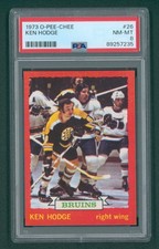 1973 O-Pee-Chee Hockey Card - #26 Ken Hodge, PSA 8 NM/MT