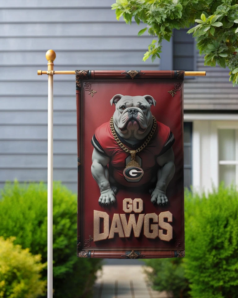 Georgia Bulldogs Garden Flag – Double-Sided 12x18 Inches UGA Sign - Image 3 of 4