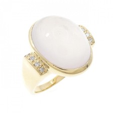 Authentic 18K Yellow Gold Rose Quartz Ring 230-000-315-2385