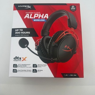HyperX Cloud Alpha Wireless Gaming Headset PC PS5 PS4 Black Red 4P5D4AA