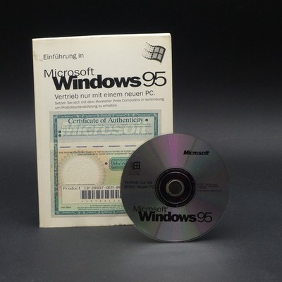 Windows 95 CD + Lizenz Key + Handbuch - DEUTSCH