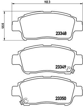 Brembo Bremsbelagsatz, Scheibenbremse P 83 050 FüR Toyota-image