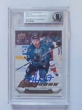 JONAS DONSKOI SIGNED 2015-16 YOUNG GUNS CANVAS ROOKIE RC CARD BAS BECKETT AUTO