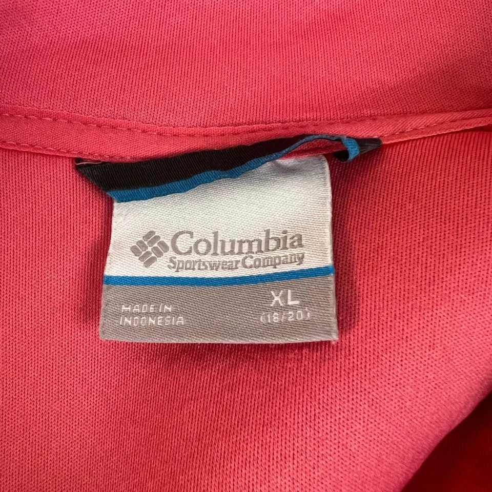 Columbia Chaqueta de Vellón Difuso Rosa Coral XL Cremallera Completa Niñas Exterior, Acogedora LEER Foto 3 de 4