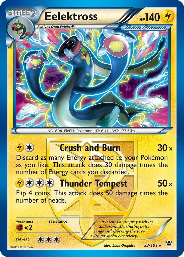 Eelektross (Team Plasma) 33/101 Plasma Blast NM