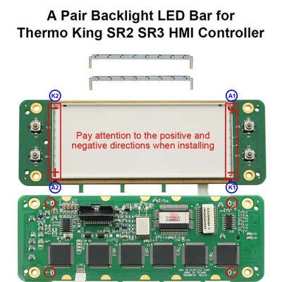 2PCS Backlight LED Bar for Thermo King Smart Reefer SR3 SR2 HMI Controller