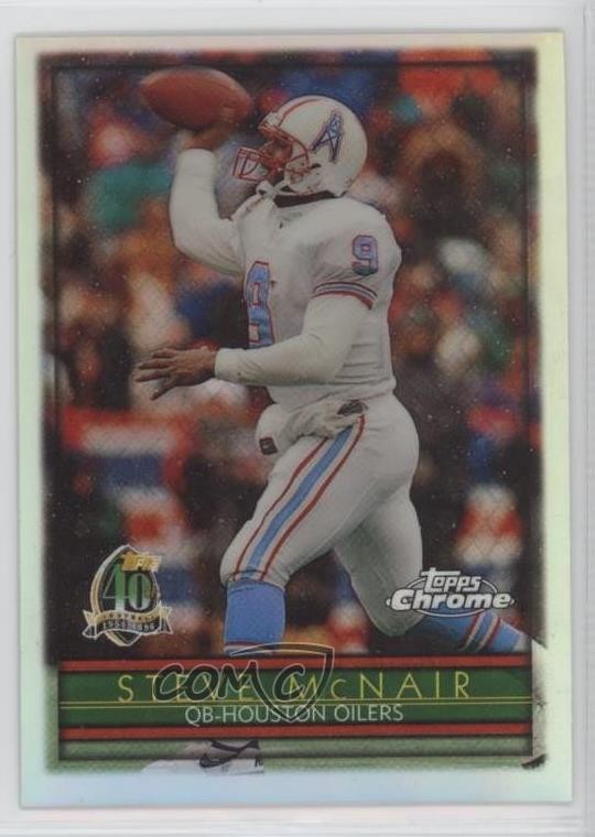 1996 Topps Chrome Refractor Steve McNair #90 mi7