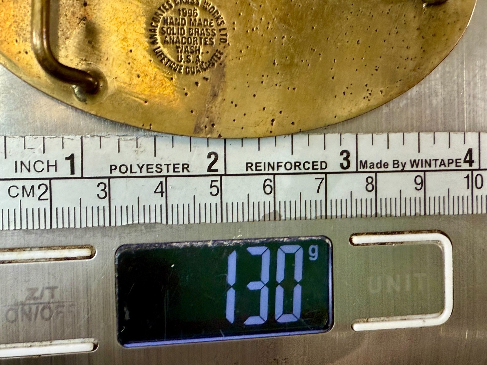 Fluor Daniel Quantum 1995-1996 Solid Brass Belt B… - image 6