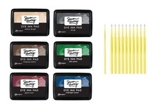 Ranger Simon Hurley Dye Ink Pad Bundles with TreBBies Fine Detail Sticks