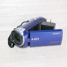 Sony  HDR-CX240 54X Zoom handycam Digital Camcorder Blue *GOOD/TESTED* W 8gb