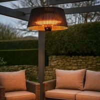 PATIO HEATER Lamp Halogen 1.5KW Lunara Hanging Lampshade Style Outdoor Deck