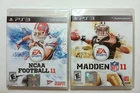 NEW & SEALED PS3 American Football Bundle - NCAA Football 11 & Madden NFL 11 - N