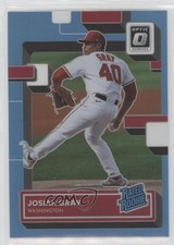 2022 Panini Donruss Optic Rated Rookie Carolina Blue Prizm 16/50 Josiah Gray n0c