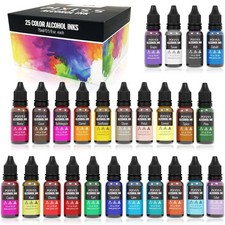 Alcohol Ink Set - Alcohol Ink for Epoxy Resin, Alcohol Ink Supplies, Tumbler ...