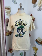 Vintage Rare HTF Single Stitch Shirt 70s Genesis Charisma Records Mad Hatter S