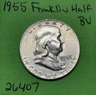 1955 Franklin Half Dollar 50c BU Brilliant Uncirculated