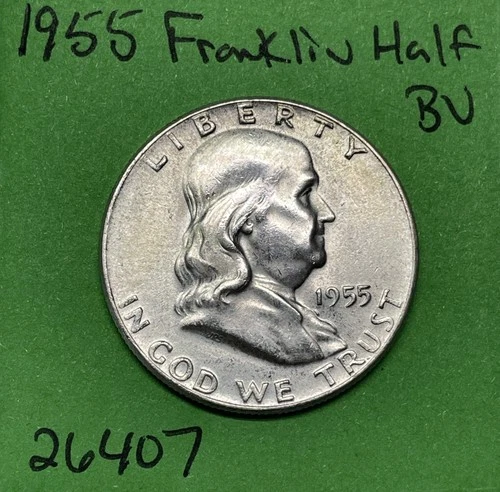 1955 Franklin Half Dollar 50c BU Brilliant Uncirculated