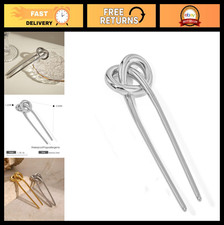 Vintage French Silver Hairpins - Elegant Metal Hairpin for Hair Styling, 1 Piece