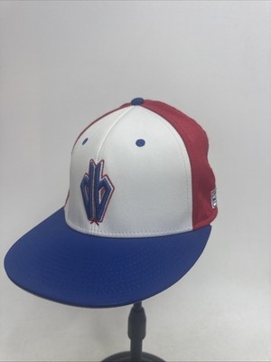 Fort Wayne Diamond Backs Hat Cap Flex Small The Game Blue Red Minor Leagues