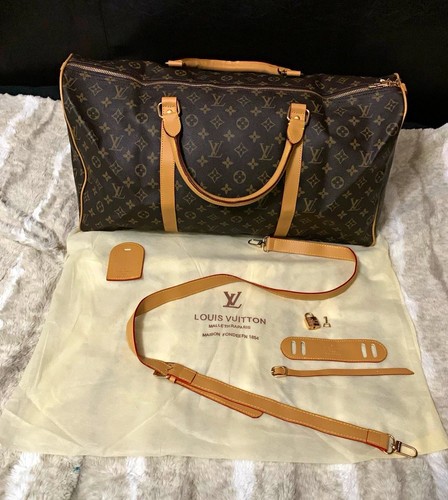 Louis Vuitton Keepall Bandouliere 50 Monogram Canvas Travel Bag