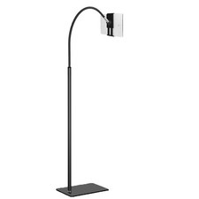 Tablet Floor Stand with Flexible Gooseneck and Stable Base, Tablet Stand Adju...